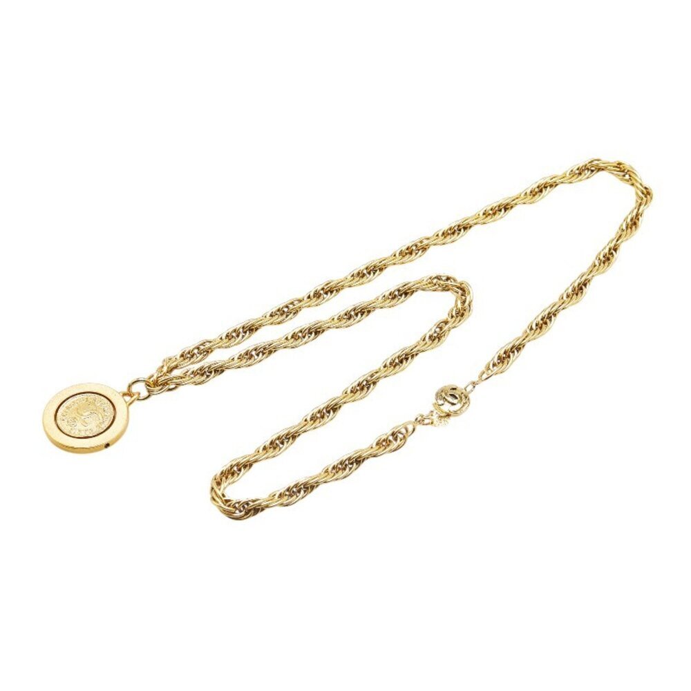 CHANEL Authentic Vintage Gold Logo Necklace - Picture 4 of 8